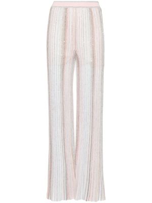 Missoni pantalon évasé à ornements de sequins - Rose