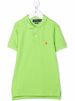 POLO RALPH LAUREN KIDS polo à logo brodé - Vert