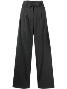 PINKO pantalon ample à taille-haute - Gris