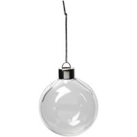 Creativ Company Glazen ornamenten, h: 6,9 cm, d 5,9 cm, transparant, 8 stuk/ 1 doos