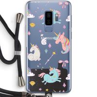 Fantasiewereld: Samsung Galaxy S9 Plus Transparant Hoesje met koord