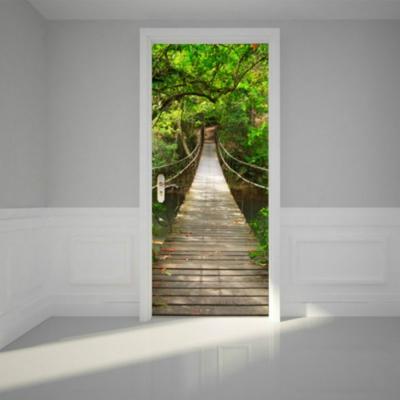3D Wallpaper poster stickers zelf zelfklevende verwisselbare Home deur decoratie stickers grootte: 60cm × 180cm
