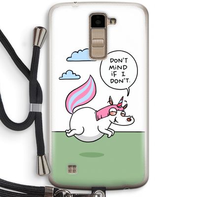 Unicorn: LG K10 (2016) Transparant Hoesje met koord