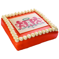 Logo Marsepein Taart Oranje 35 personen Logo Marsepein Taart Oranje 35 personen