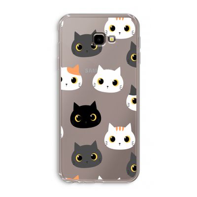 Katten: Samsung Galaxy J4 Plus Transparant Hoesje