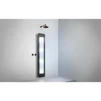 Sunshower Round Plus L infrarood + UV licht opbouw incl. Wandbeugel 185x33x12cm full body Black L0600-L0102-SML0700