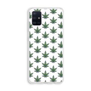 Weed: Galaxy A51 4G Transparant Hoesje