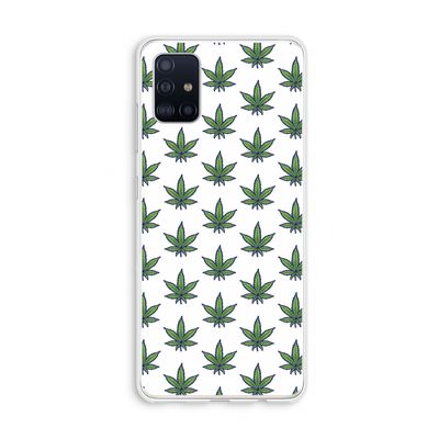 Weed: Galaxy A51 4G Transparant Hoesje