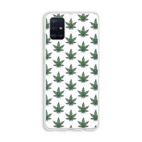 Weed: Galaxy A51 4G Transparant Hoesje Weed: Galaxy A51 4G Transparant Hoesje