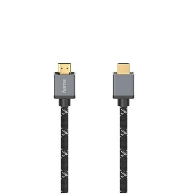 HamaUltra high-speed HDMI-kabel, connector-connector, 8K, metaal, 2,0 m TV accessoire Zwart