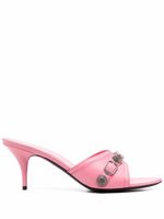 Balenciaga sandales en cuir - Rose