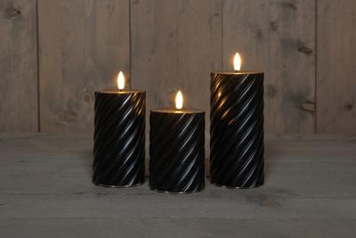 Buitenkaars swirl zwart s3 - Annas collection