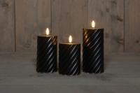 Buitenkaars swirl zwart s3 - Annas collection