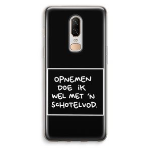 Schotelvod: OnePlus 6 Transparant Hoesje