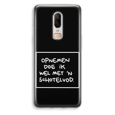 Schotelvod: OnePlus 6 Transparant Hoesje