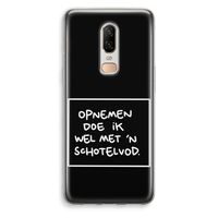 Schotelvod: OnePlus 6 Transparant Hoesje Schotelvod: OnePlus 6 Transparant Hoesje