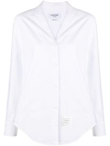 Thom Browne chemise à patch logo - Blanc