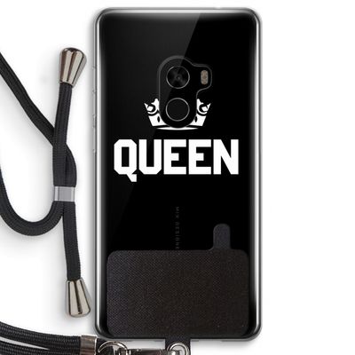 Queen zwart: Xiaomi Mi Mix 2 Transparant Hoesje met koord