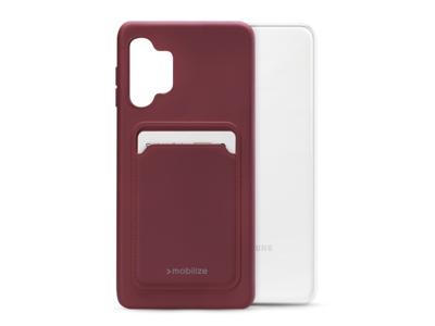 Mobilize Mobilize Rubber Gelly Card Case Samsung Galaxy A13 4G Matt Bordeaux