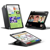 iPad Air 13" (2025) Flip Magnetic Case with Pencil Holder - Black iPad Air 13" (2025) Flip Magnetic Case with Pencil Holder - Black