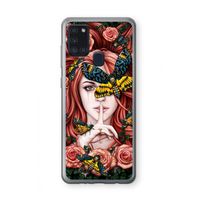 Lady Moth: Samsung Galaxy A21s Transparant Hoesje