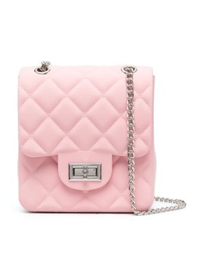 Monnalisa sac porté épaule à motif en losanges - Rose