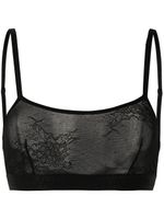 Karl Lagerfeld brassière en dentelle - Noir