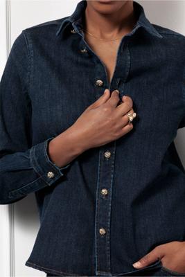 Reyna denim blouse - denim blue - 13226 Reyna denim blouse - denim blue - 13226