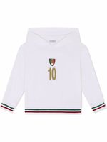 Dolce & Gabbana Kids hoodie à logo imprimé - Blanc - thumbnail