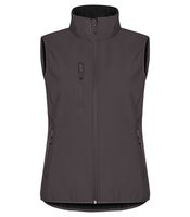 Clique 0200916 Classic Softshell Vest Lady - Donkergrijs - XS - thumbnail