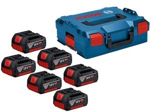 Bosch Accessoires Accupack | 6 x GBA 18V 4.0Ah | In L-Boxx - 1600A02A2S