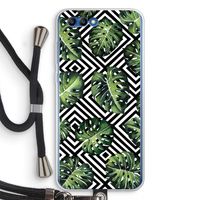 Geometrische jungle: Honor 10 Transparant Hoesje met koord