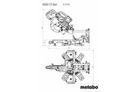 Metabo KGSV 72 Xact afkortzaag | 1800w | Trekfunctie - 611216000 - thumbnail