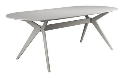 ZILT Ovale Eettafel 'Ciearra' 220 x 95cm, kleur Beige