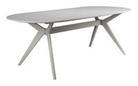 ZILT Ovale Eettafel 'Ciearra' 220 x 95cm, kleur Beige