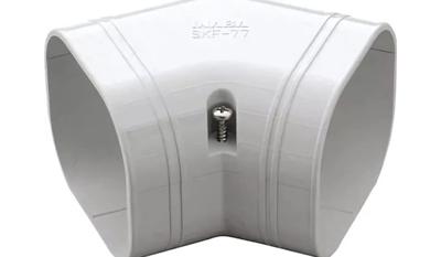 Inaba Denko SKF-77-W vlakke bocht 45° Wit