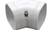 Inaba Denko SKF-77-W vlakke bocht 45° Wit