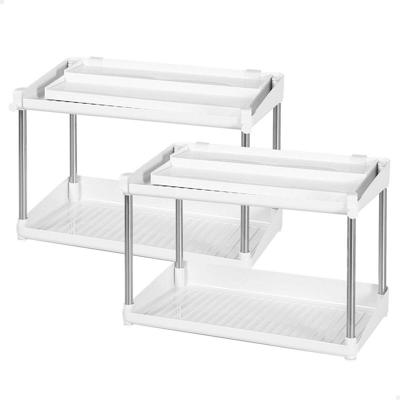 Keukenkast Organiser Max Home Wit 2 Planken 2 Stuks 37,5 x 25,5 x 19 cm