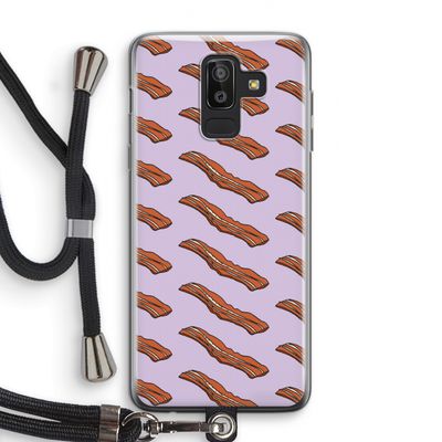 Bacon to my eggs #2: Samsung Galaxy J8 (2018) Transparant Hoesje met koord