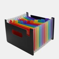Orgel uitbreiden gekleurde bestandsmap A4 organisator draagbare zakelijke kantoorbenodigdheden grootte: 33x 23.5 cm grootte: 13 zakken