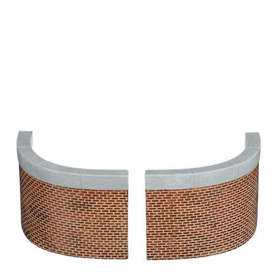 Curved wall large 2 stuks l15xb1,5xh8 cm - Luville