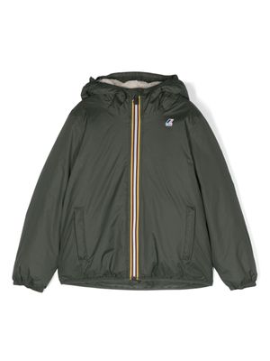 K Way Kids veste Boa à patch logo - Vert
