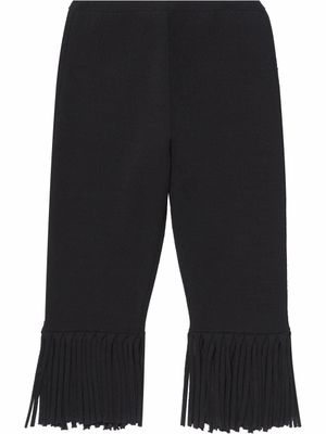 Proenza Schouler short texturé à franges - Noir