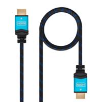 HDMI-Kabel TooQ 10.15.37 V2.0 Zwart Blauw - Maat: 1.5 m