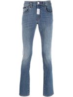 Philipp Plein jean skinny à patch logo - Bleu