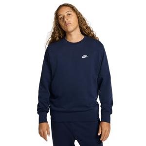 Nike Sportswear Club Fleece Crew Sweater Donkerblauw Wit