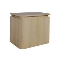 Thebalux Epoch Toiletmeubel - 51x35x41cm - ronde hoeken - 2 deuren - topblad - zonder kraangat - Blanc 9TT50135B