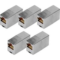 Digitus DN-93901-5 5e, klasse D, RJ45 modulaire koppeling - 5 stuks. DN-93901-5 RJ45, behuizing (koppeling) Aantal polen (sensoren) 8 Zilver 5 stuk(s)