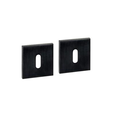 Intersteel Sleutelrozetten verdekt 53x53x6mm PVD Zwart