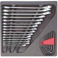 Gedore RED 3301700 R22250001 Steek-ringratelsleutelset Sleutelbreedte (metrisch) 07 - 29 mm